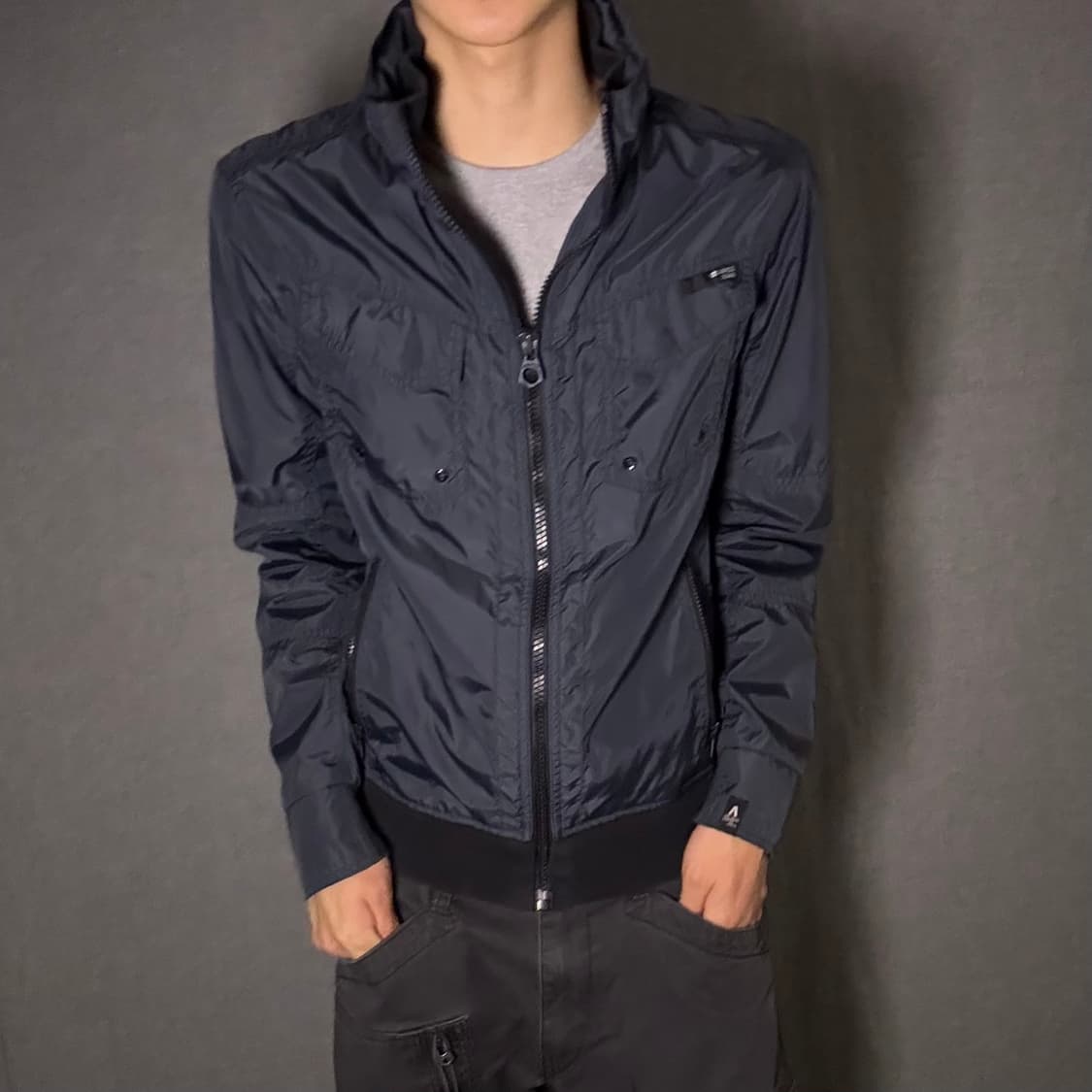 버커루 바람막이 자케ㅛ 네이비 상품이미지1