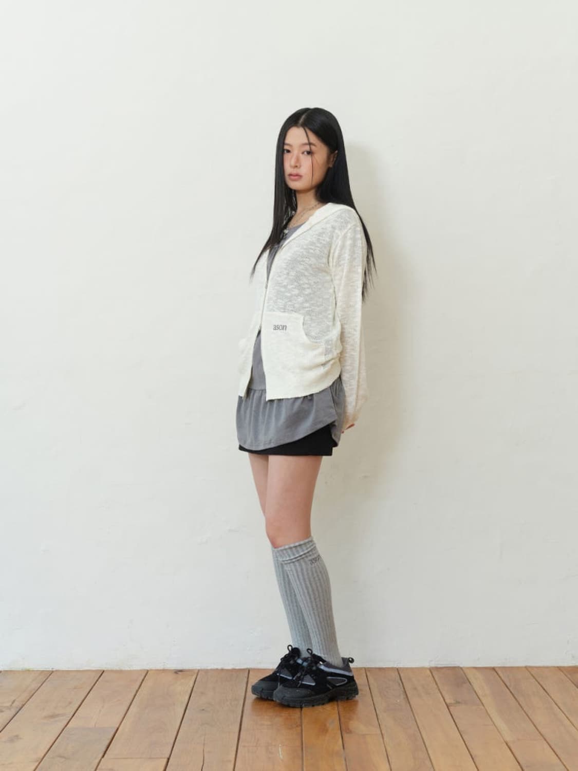 애즈온 KUMA HOOD ZIP-UP 쿠마 후드집업 상품이미지4