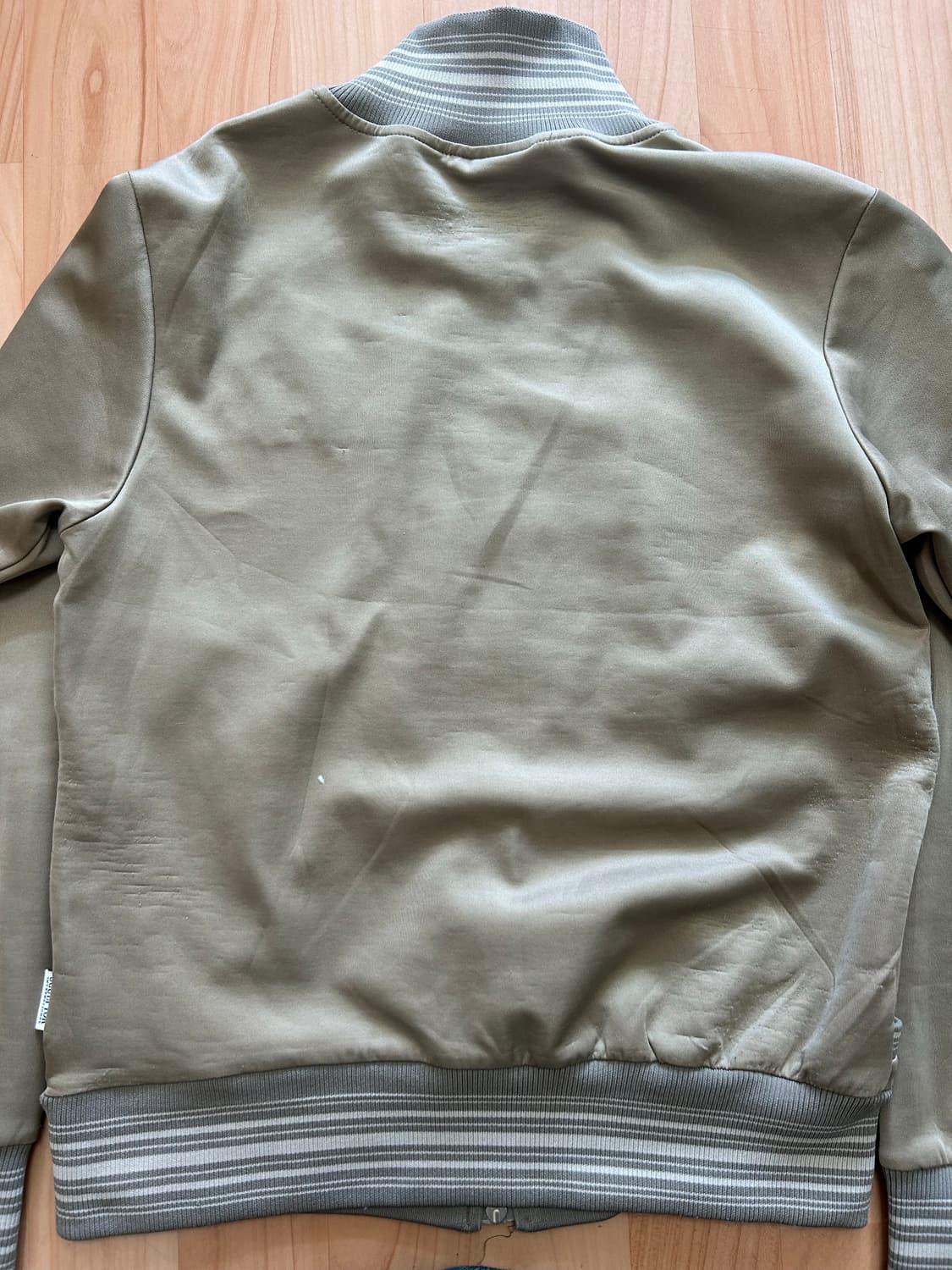 (택포) 스컬프터 스트라이프 트랙 집업 베이지 상품이미지4