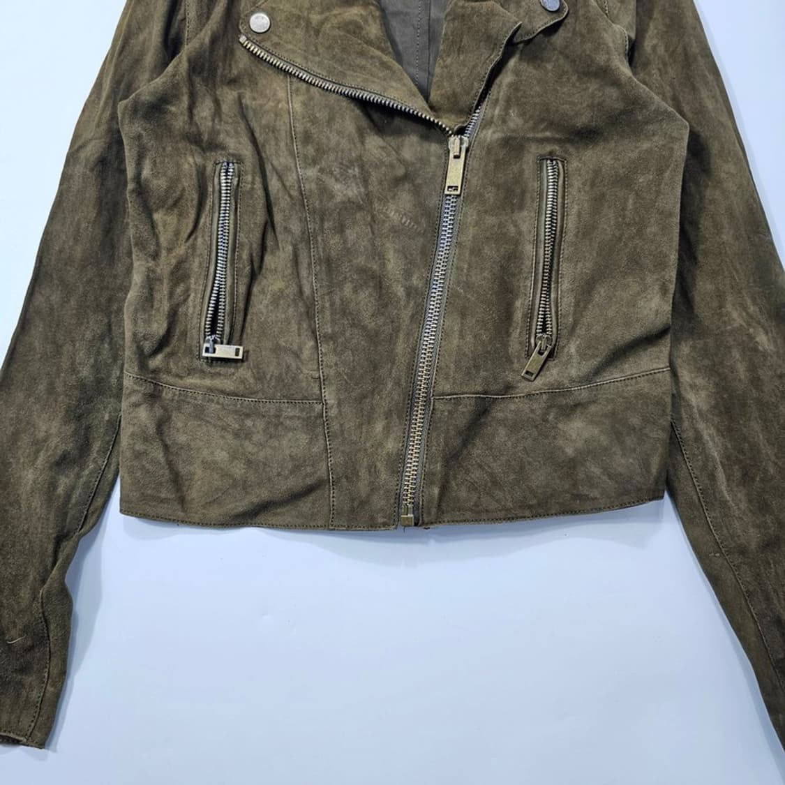 MASSIMO DUTTI 우먼스 스웨이드 자켓 M 상품이미지4
