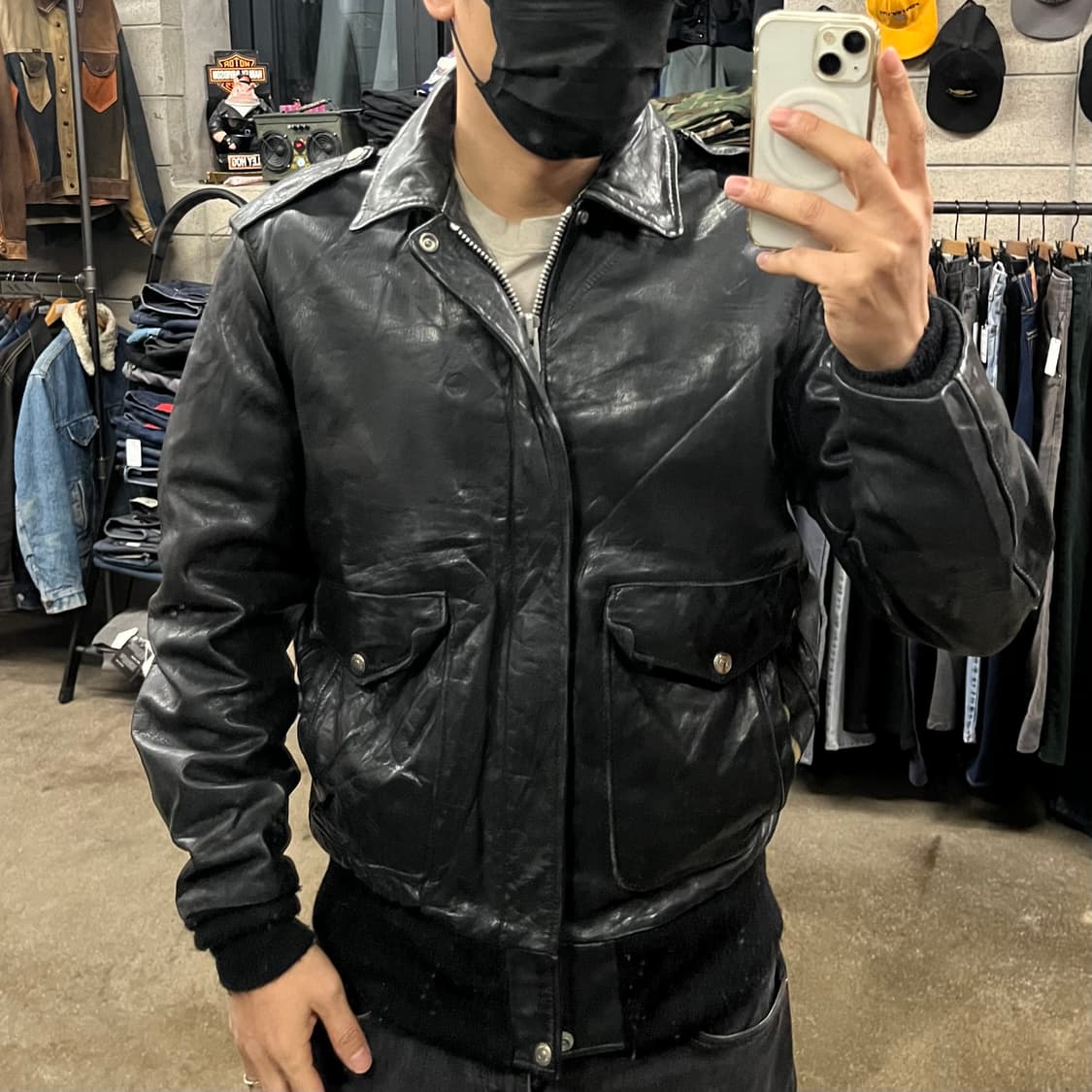 80’s Schott A-2 레더 자켓 (100)  상품이미지10