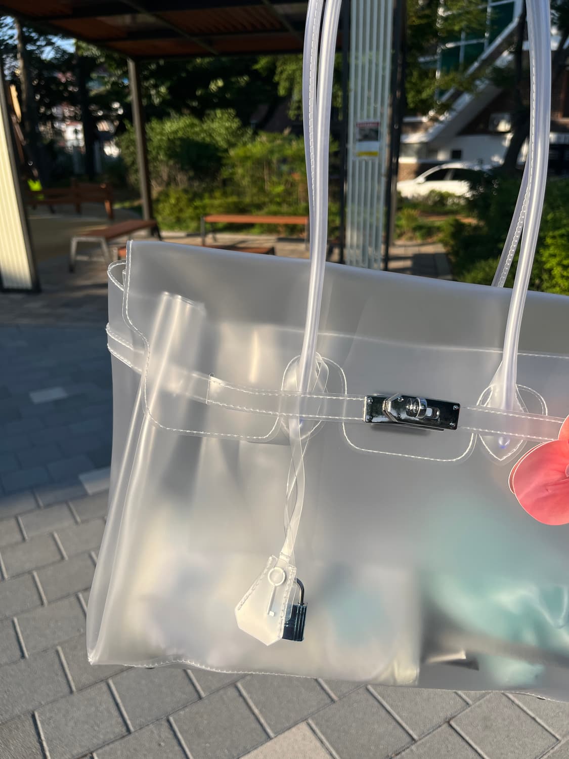 클리어 tpu 젤리버킨백 - 자체제작 🤍 상품이미지2