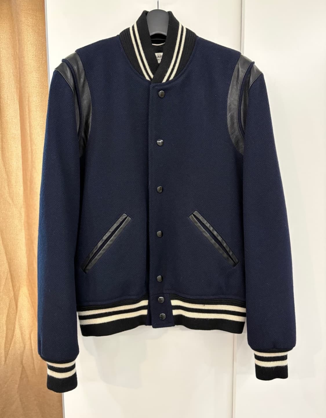 생로랑 테디자켓 네이비 l 상품이미지1