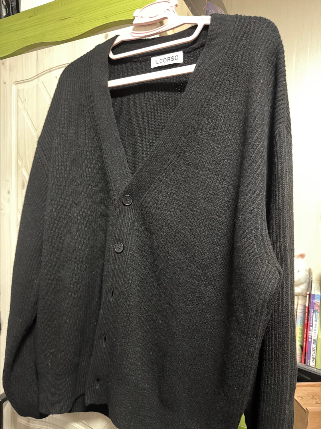 일꼬르소 가디건 블랙 L 상품이미지2