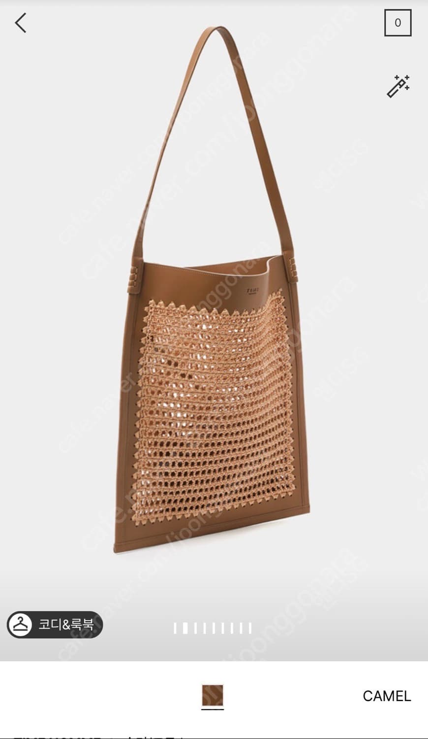 [정품] 타임옴므 22ss 보헤미안 레더 크로셰 숄더백 상품이미지7