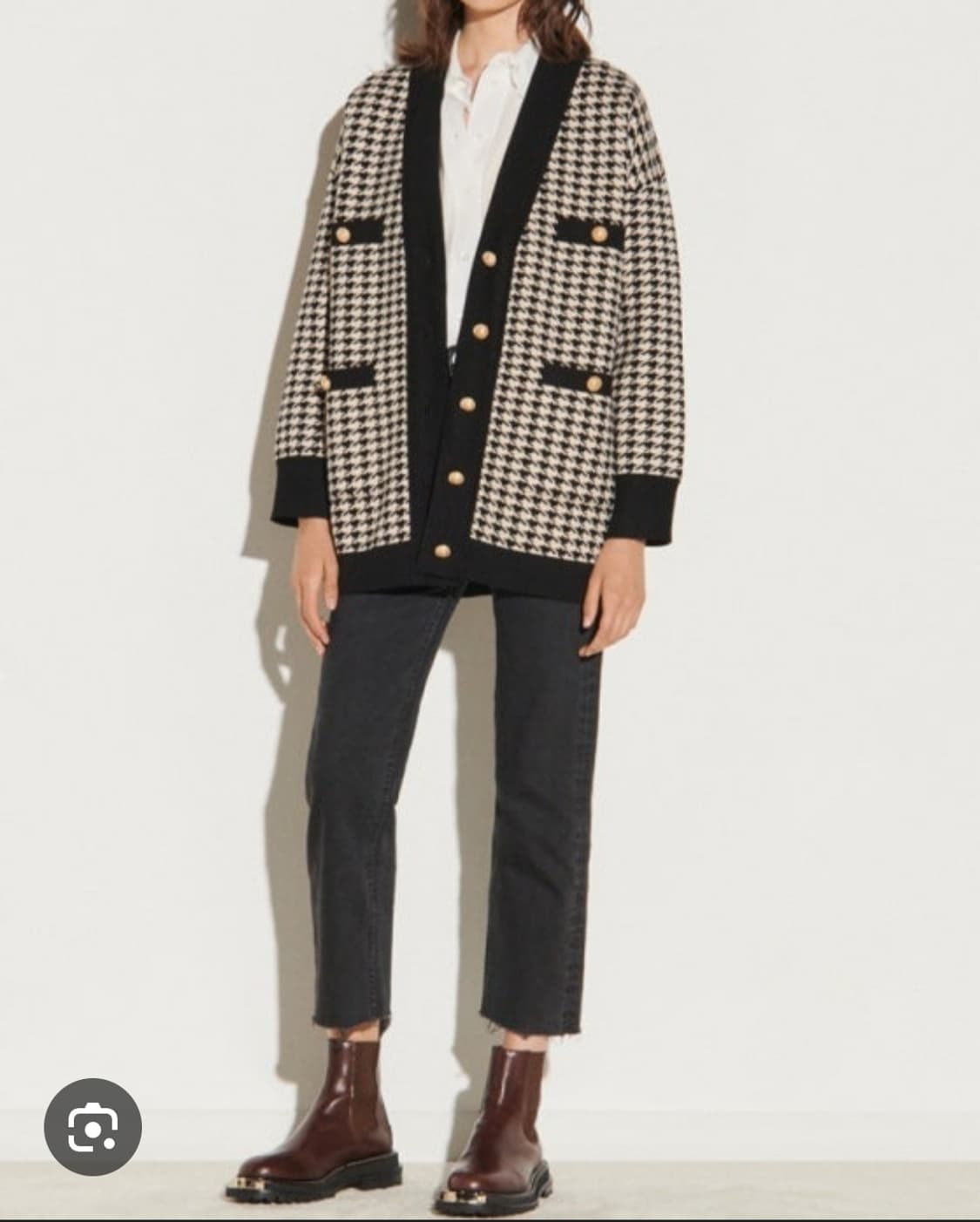 산드로 하운드투스 골드버튼 가디건 1사이즈 상품이미지3