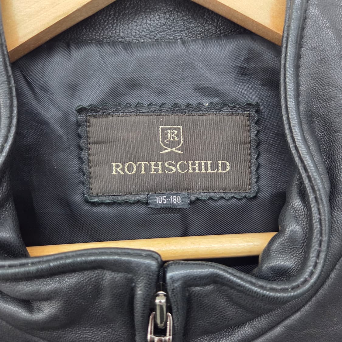 로스차일드 블랙 빈티지 양가죽 자켓 남성XL 상품이미지2