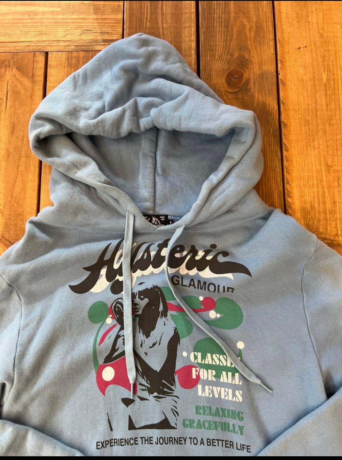 히스테릭글래머 히스걸 스카이블루 후드티 상품이미지5