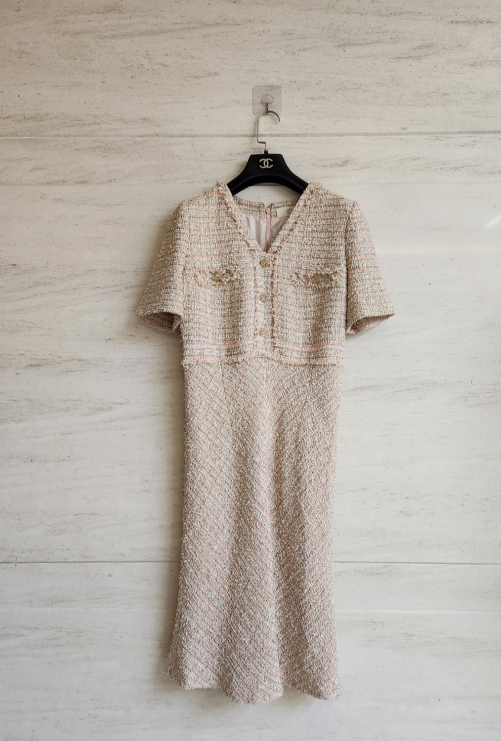 바네사브루노 아떼 브이넥 트위드원피스 38사이즈 상품이미지2