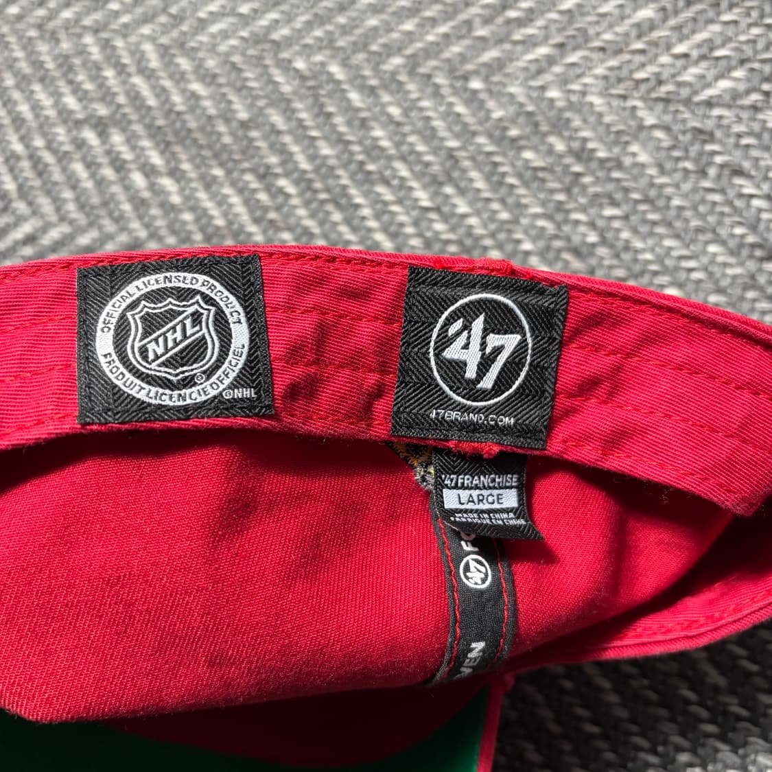 47브랜드 시카고 블랙호크스 레드 볼캡(M-L) 상품이미지6