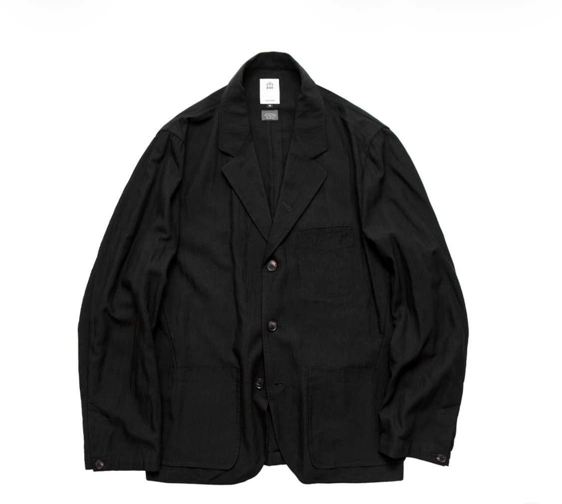 [2] 폴리테루 3 버튼 블레이저 자켓 블랙 상품이미지1