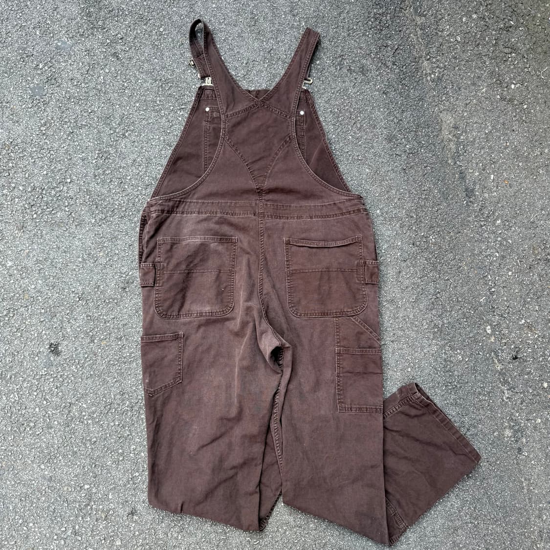 칼하트 더블니 오버롤 브라운 상품이미지4