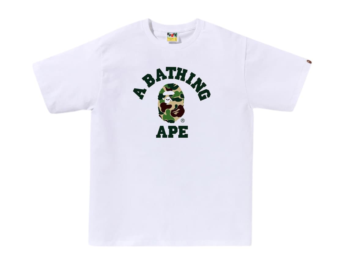 베이프 ABC 카모 컬리지 화이트그린 XL 상품이미지1