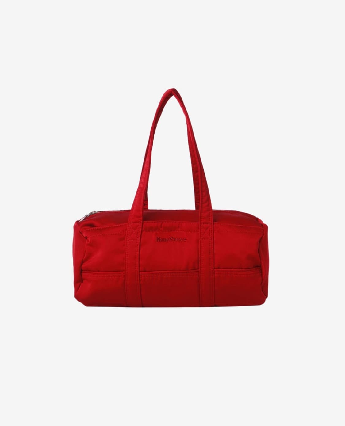 나나크루 미니 더플백 BLOOD RED SATIN 상품이미지1