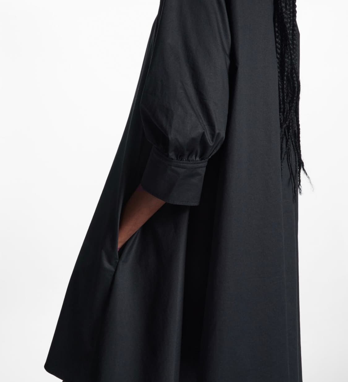 COS 코스 블랙 셔츠 원피스 38 상품이미지2