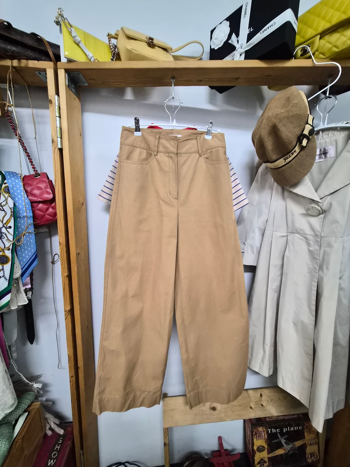 럭키슈에뜨 레드카라 스트라이프티. 10month와이드팬츠 상품이미지6