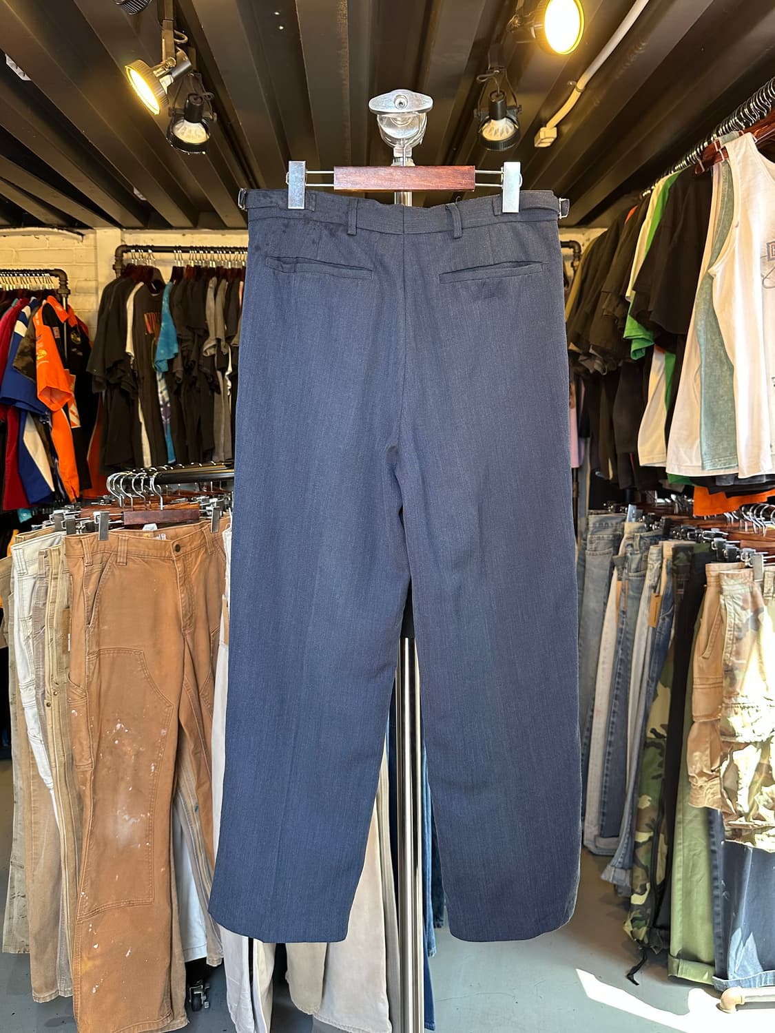 Old 영국군 British RAF 밀리터리 원턱 드레스 슬랙스 팬츠 상품이미지2