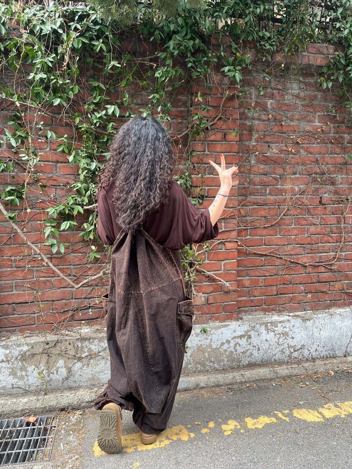 히피 브라운 워싱 점프수트 상품이미지6