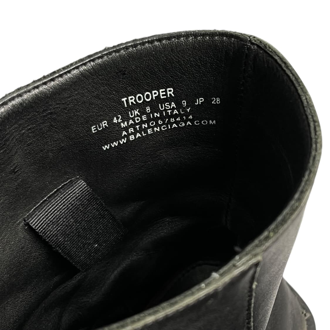 발렌시아가 트루퍼 레더 부츠 42 상품이미지5