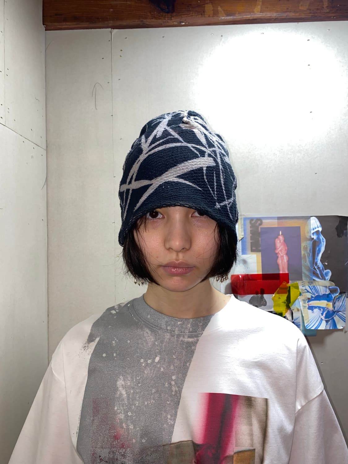 [노휴머only] wwwyred 그래픽비니(one of a kind) 상품이미지2