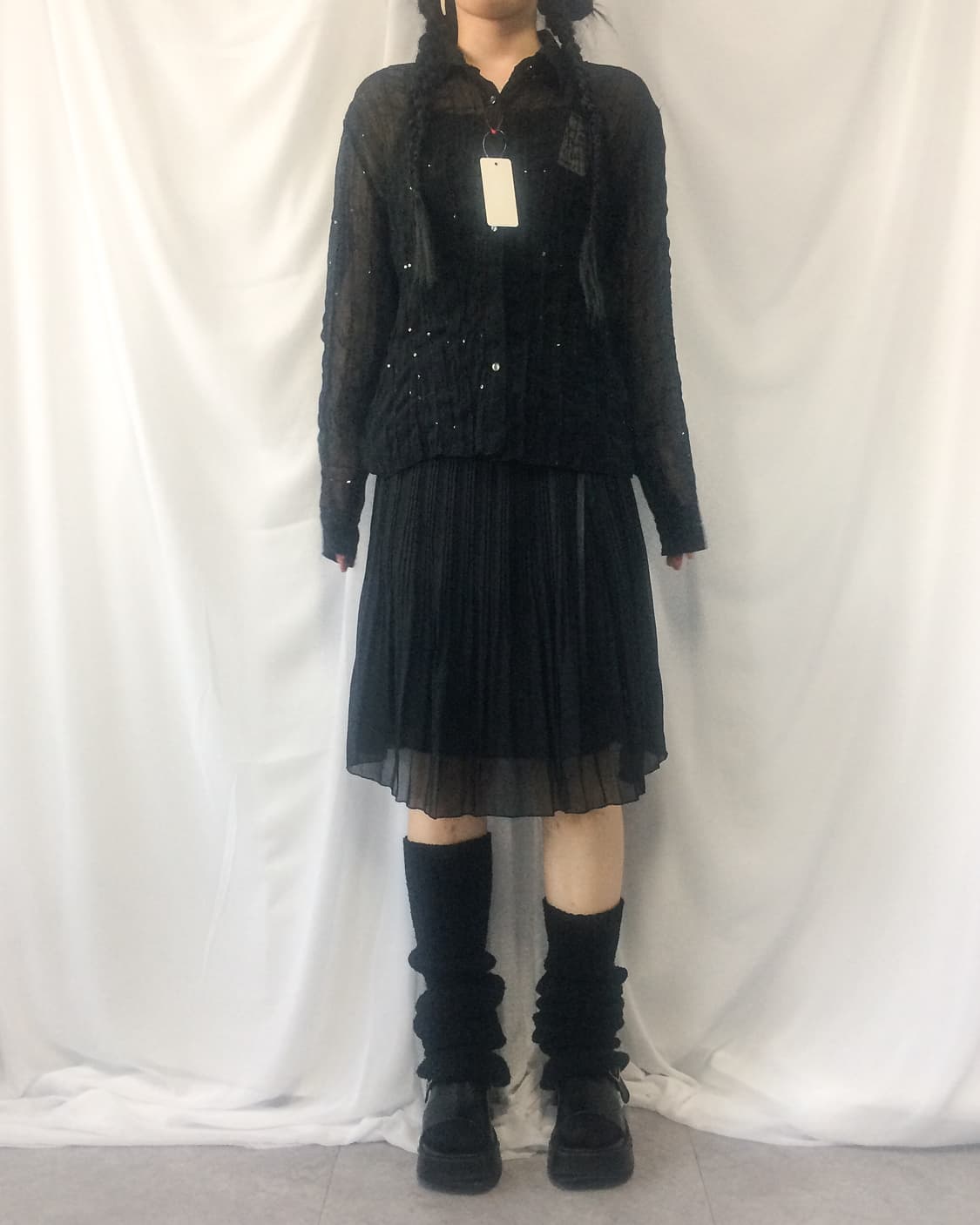 Pleats midi skirt 상품이미지6