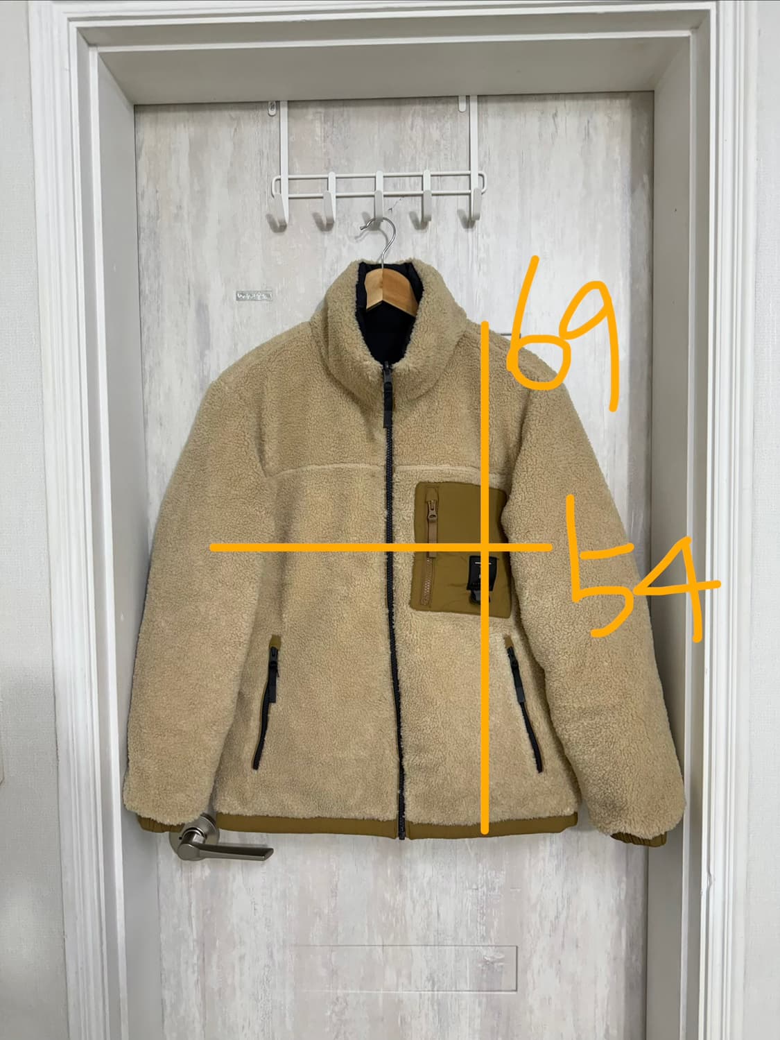 공용 90 / K2 패딩 뽀글이 리버시블 점퍼 네이비 베이지 상품이미지3