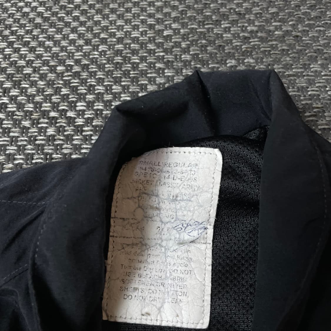 미군 APFU US 아미 블랙 옐로우 아노락 나일론 바람막이 자켓  상품이미지4