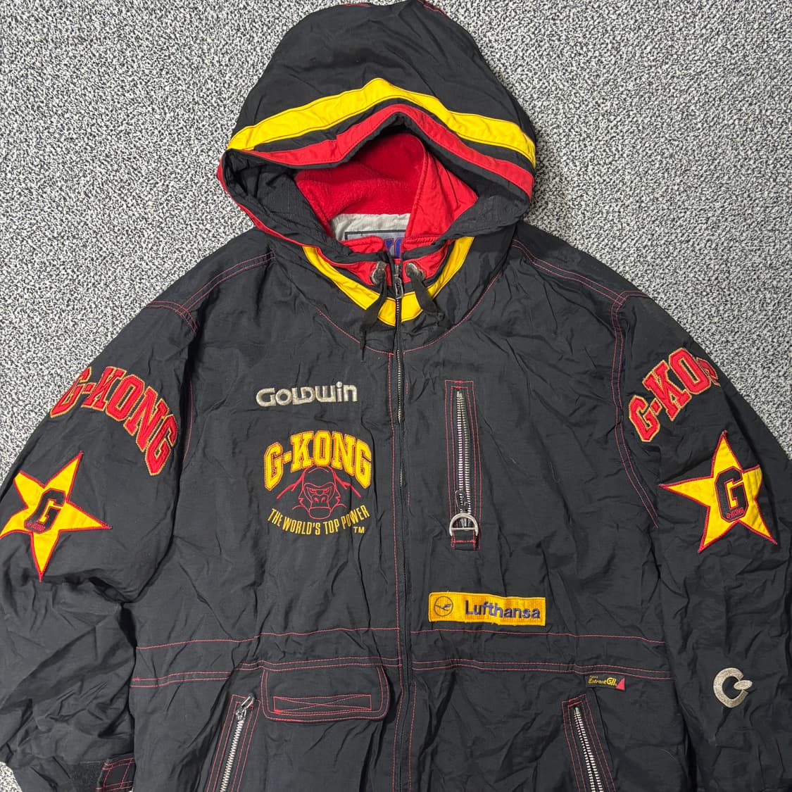 골드윈 G-KONG 90s 올드스쿨 투웨이 후드 점퍼 (M) 상품이미지2