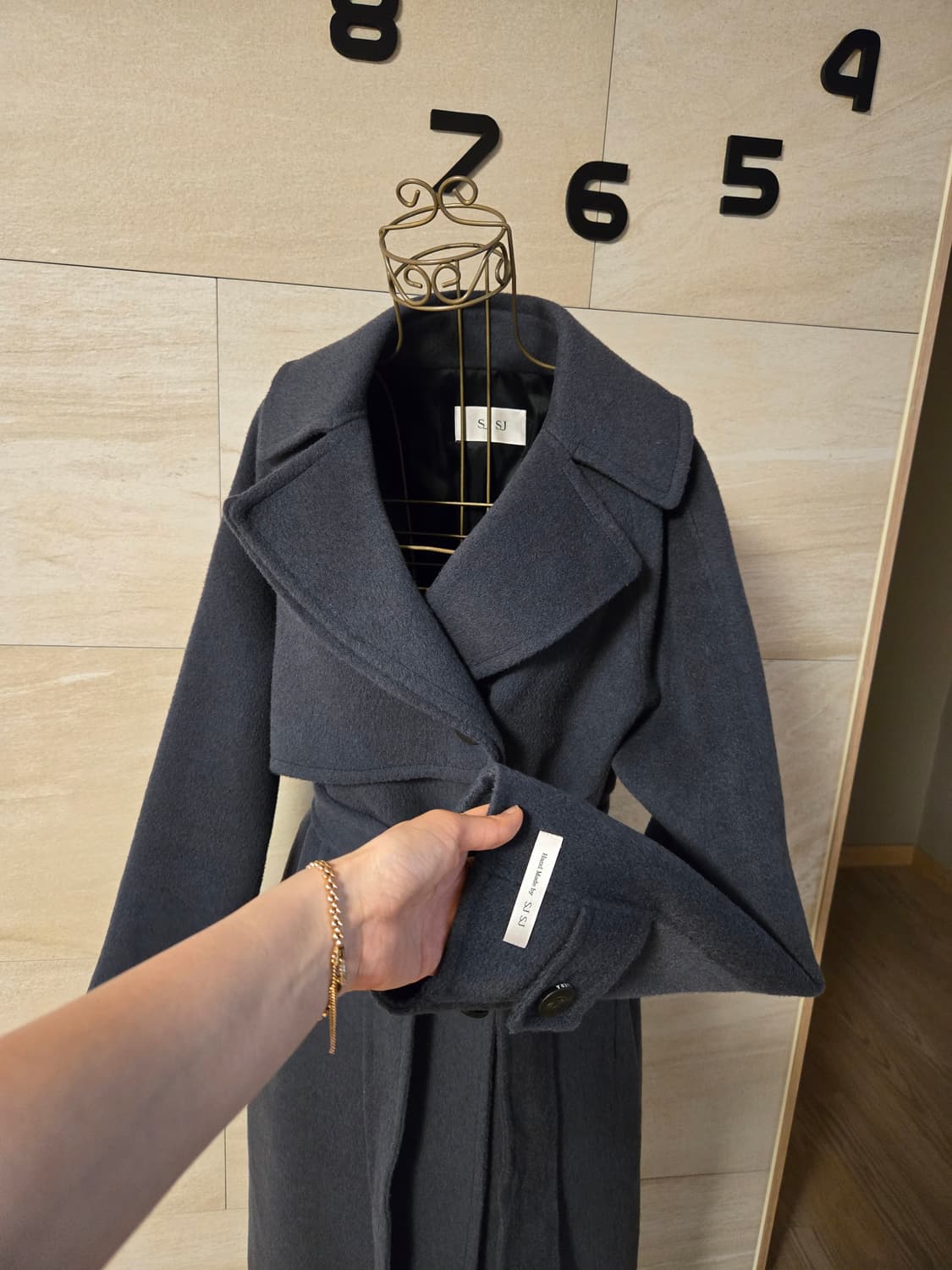 [55] SJSJ 에스제이에스제이 밸트 롱 코트 상품이미지4