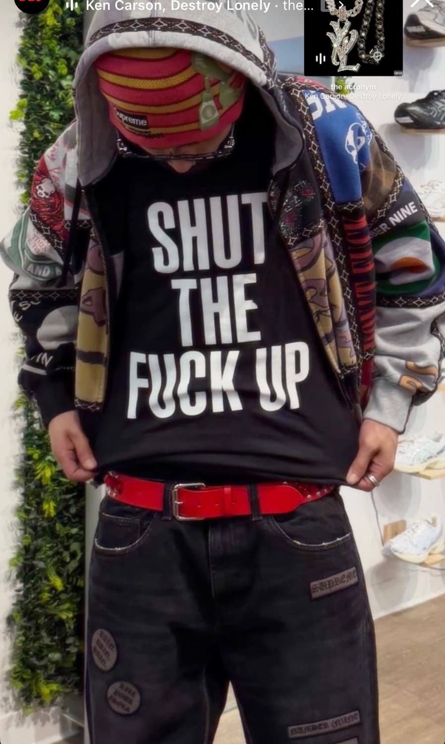 [M]슈프림 X넘버나인 스터디드 벨트 상품이미지1