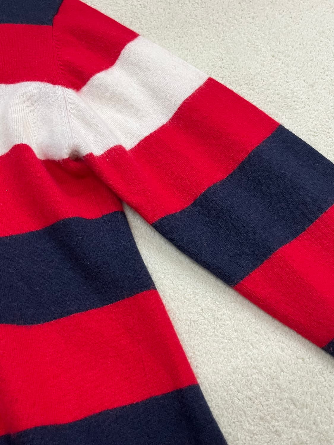 버버리 레드 로고 스트라이프 롱슬리브 니트 상품이미지4