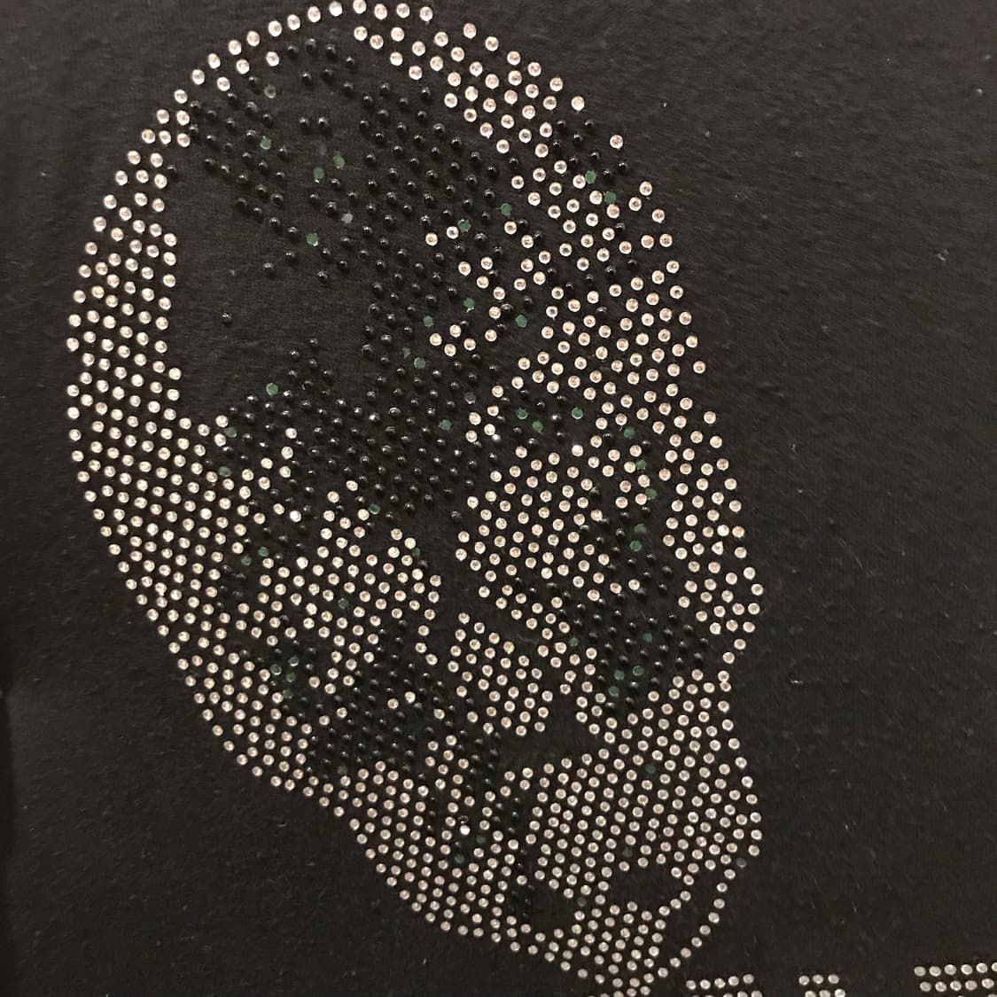 JPN Vintage 루즈핏 고스펑크 고딕 스컬 큐빅 반팔 상품이미지6