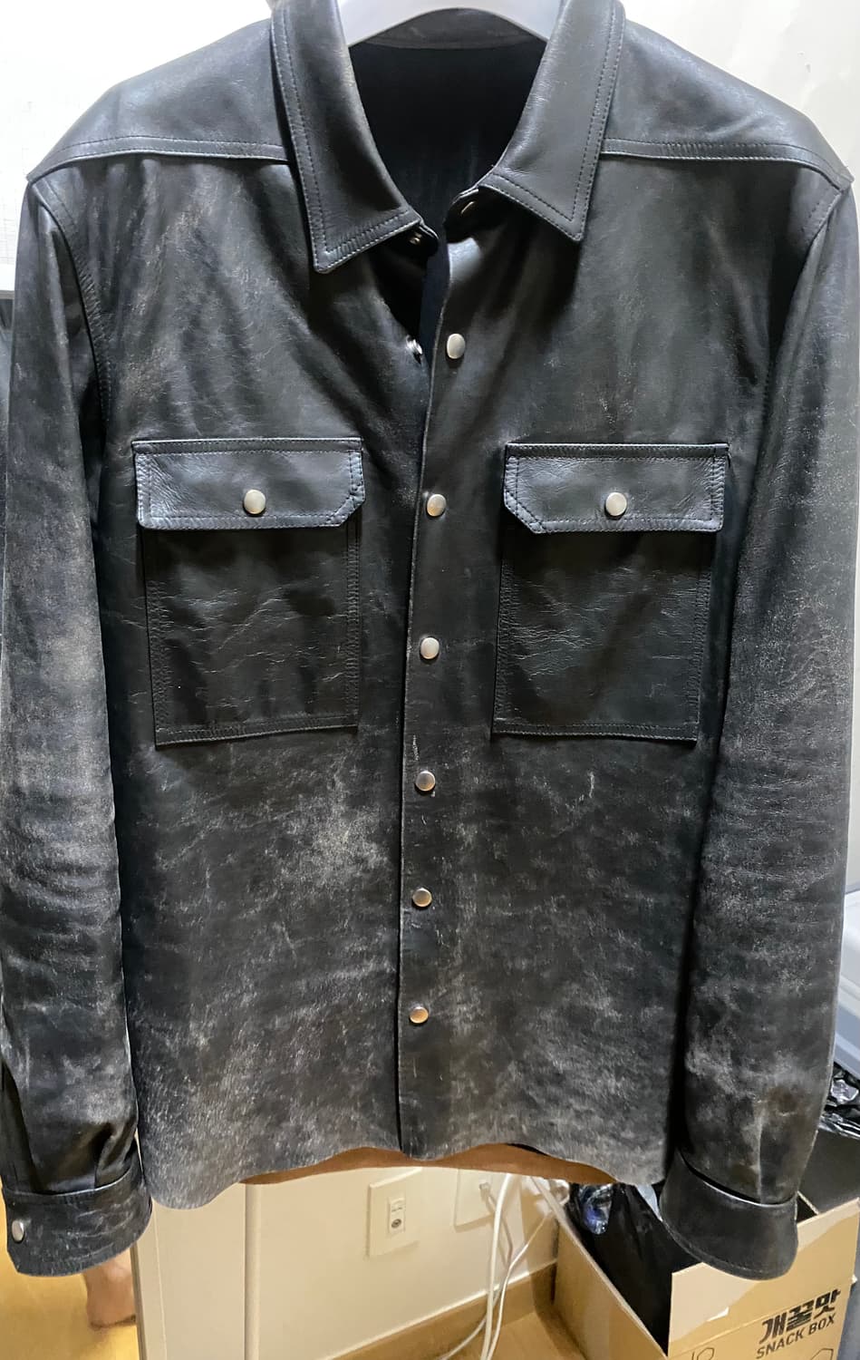 릭오웬스 탐포나토 레더 자켓 상품이미지1