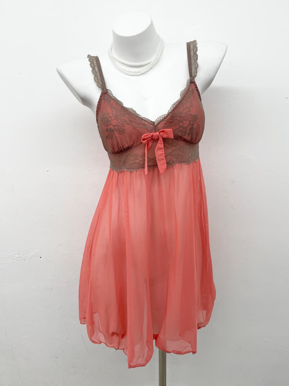 피치 레이스 시어 슬립 상품이미지1