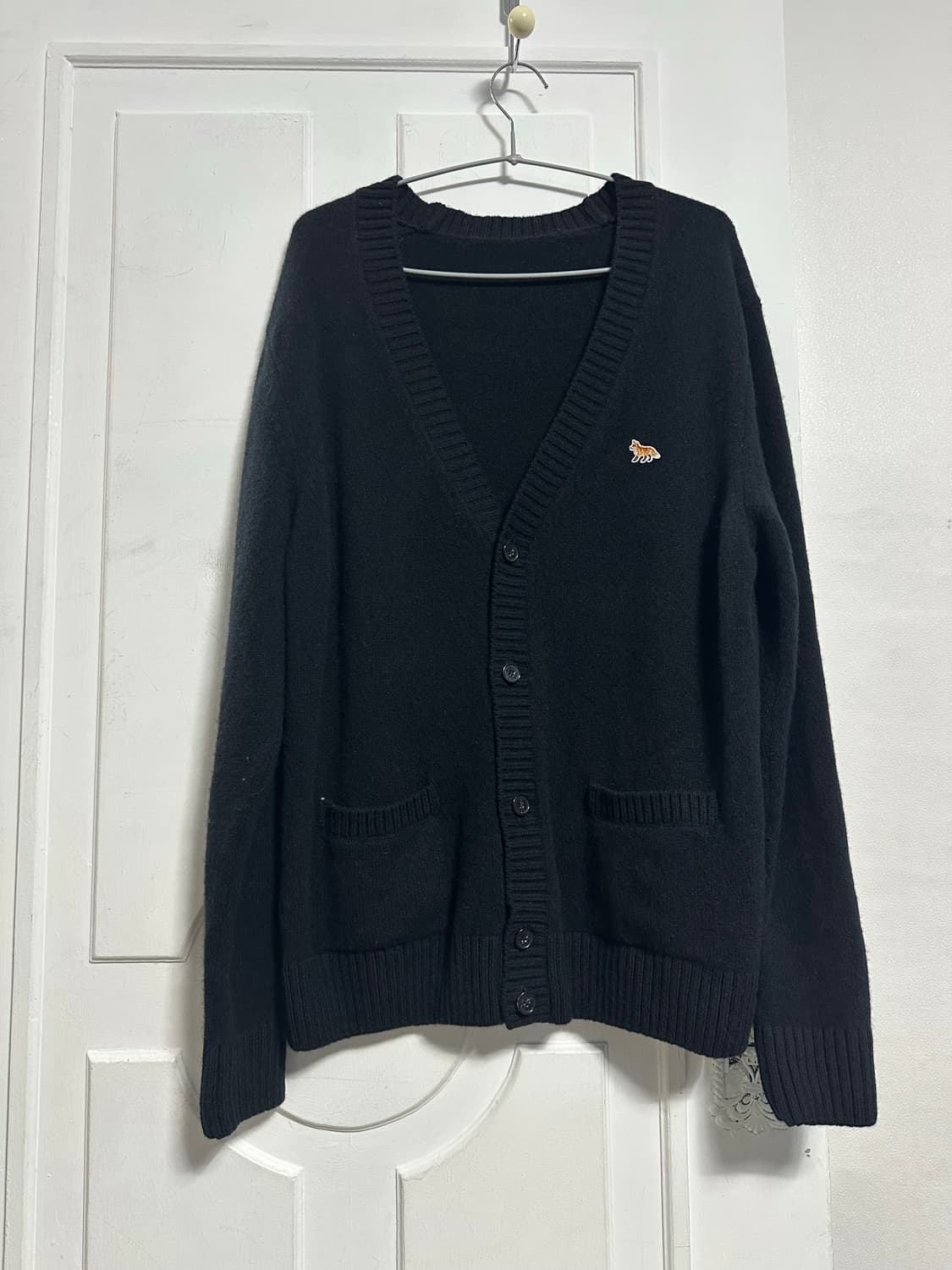 메종키츠네 베이비 폭스 패치 가디건 상품이미지1