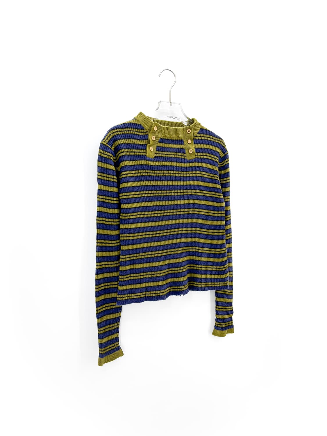 퍼슨스 버튼 스트라이프 긴팔티셔츠 상품이미지1