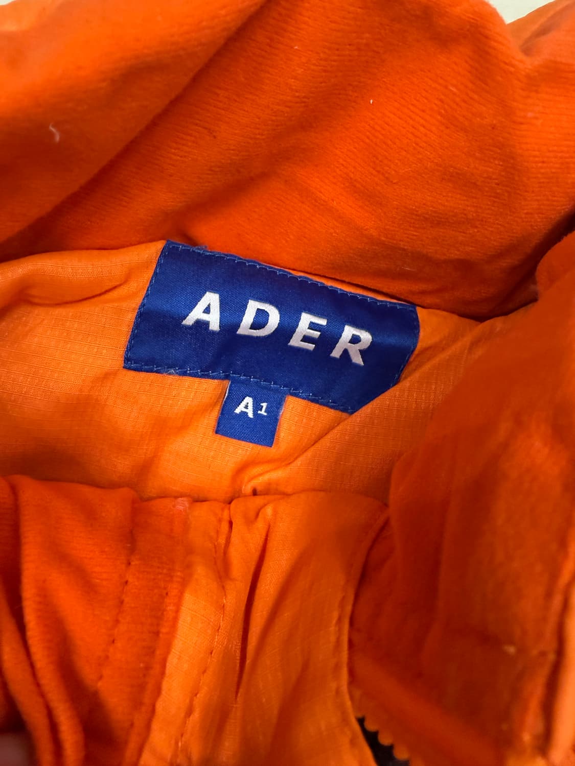 Ader Error 마스크 다운 패더 재킷 오렌지 A1 상품이미지5