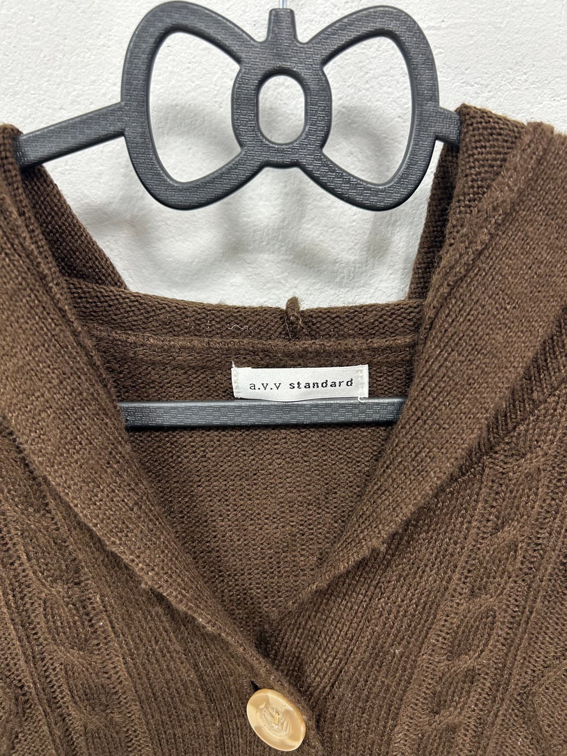 [A.V.V] 아베베 라떼갸루 코코아 니트 가디건 상품이미지8
