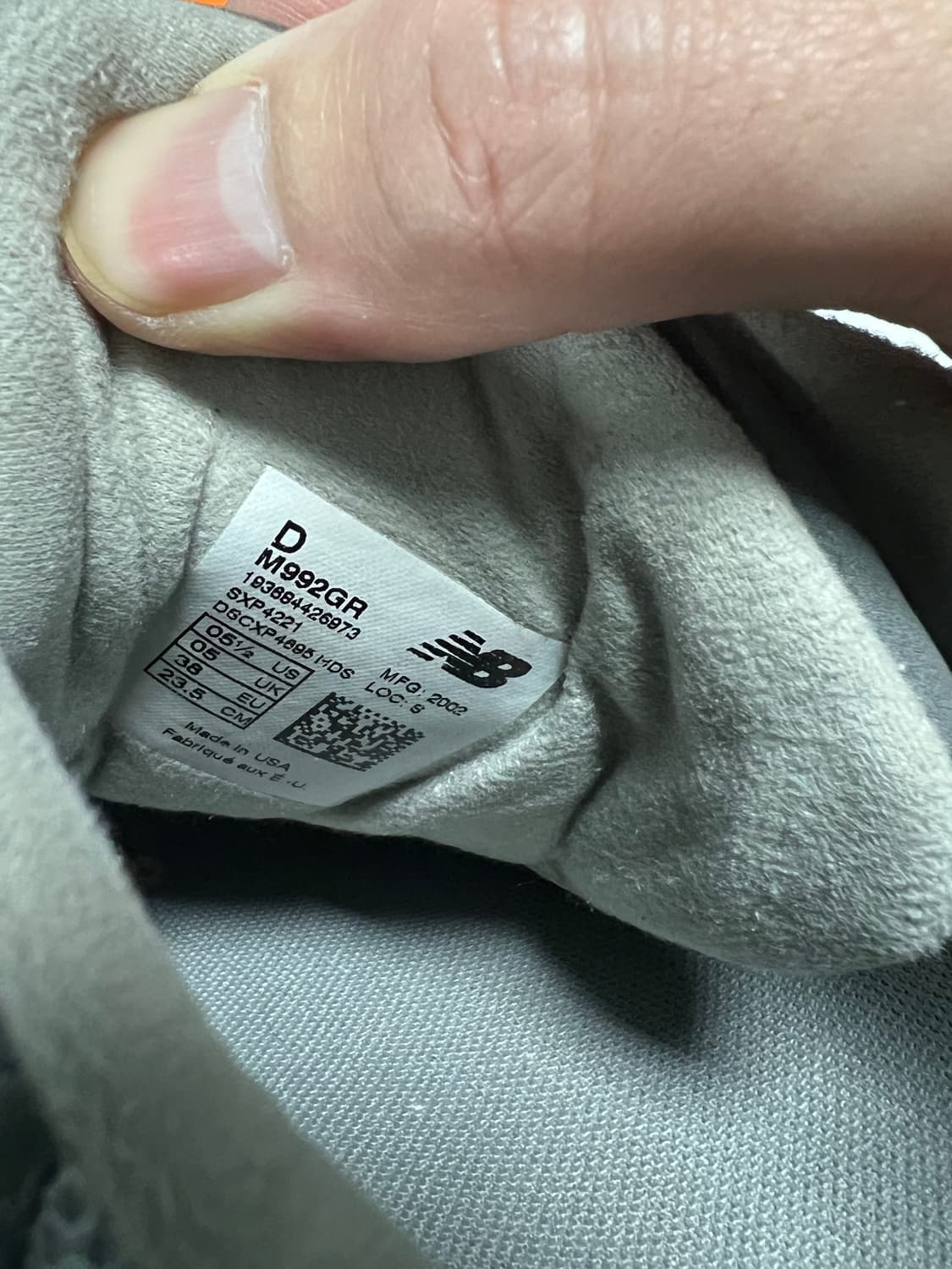 뉴발란스 992 235cm 상품이미지8