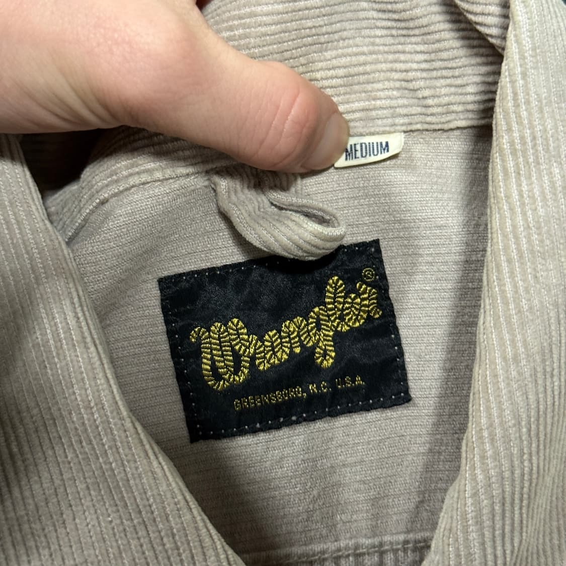 랭글러 원포인트 코듀로이 골덴 크롭 트러커 자켓 상품이미지6