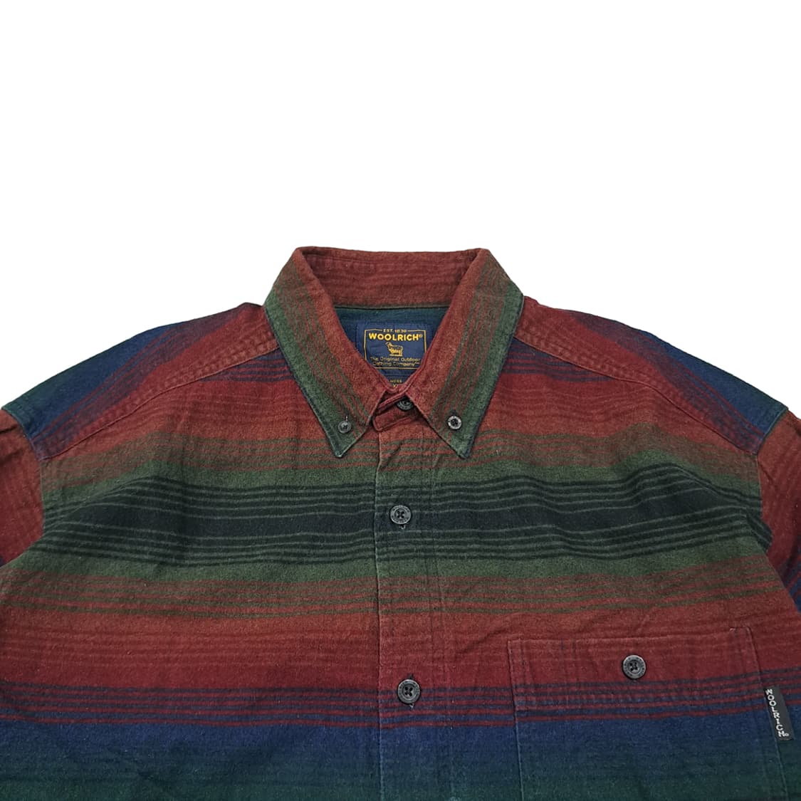 CL178 울리치 플란넬 멀티스트라이프 버건디 셔츠 상품이미지2