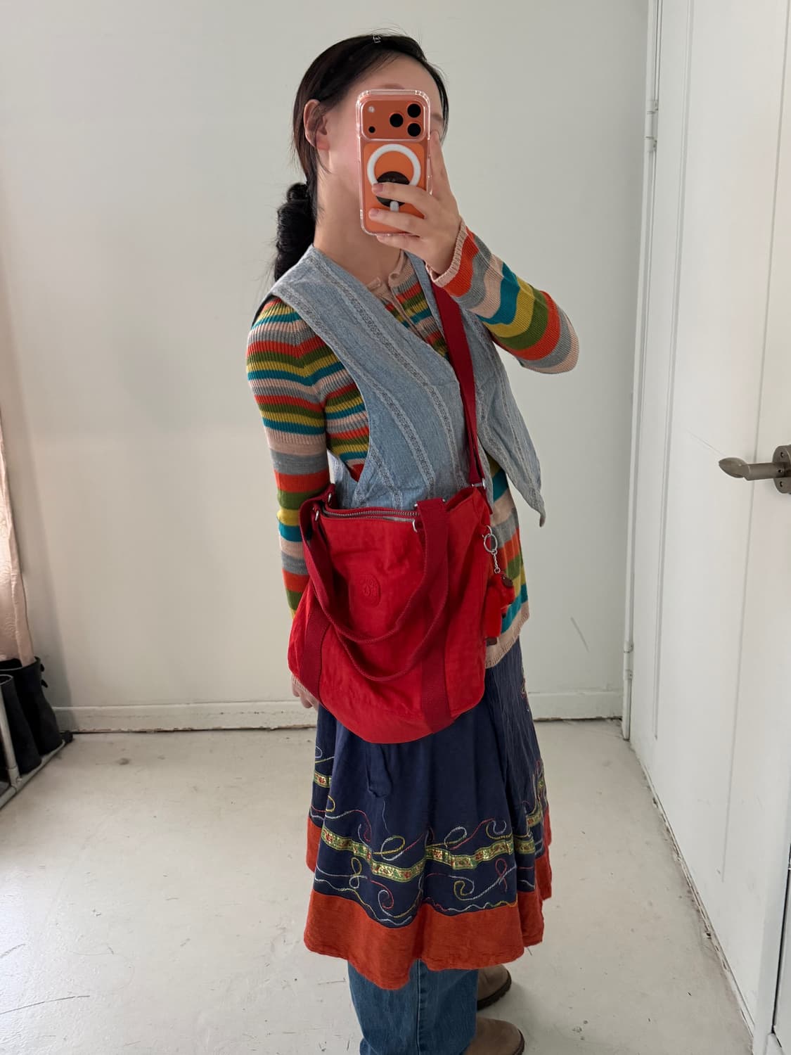 키플링 오렌지 아세니 빅사이즈 토트백 상품이미지1