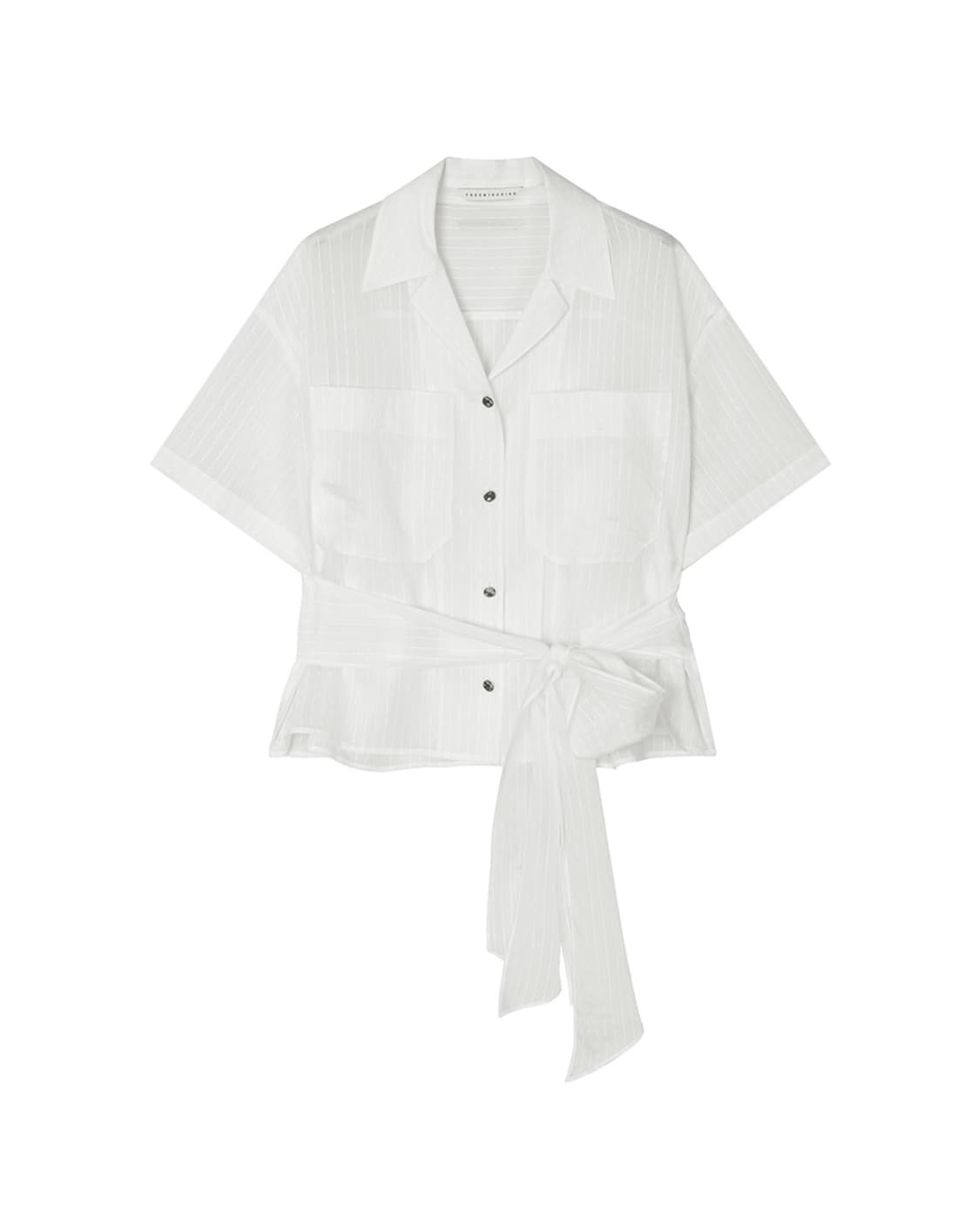 트리밍버드 Tie Waist Shirt [ White ] 상품이미지2