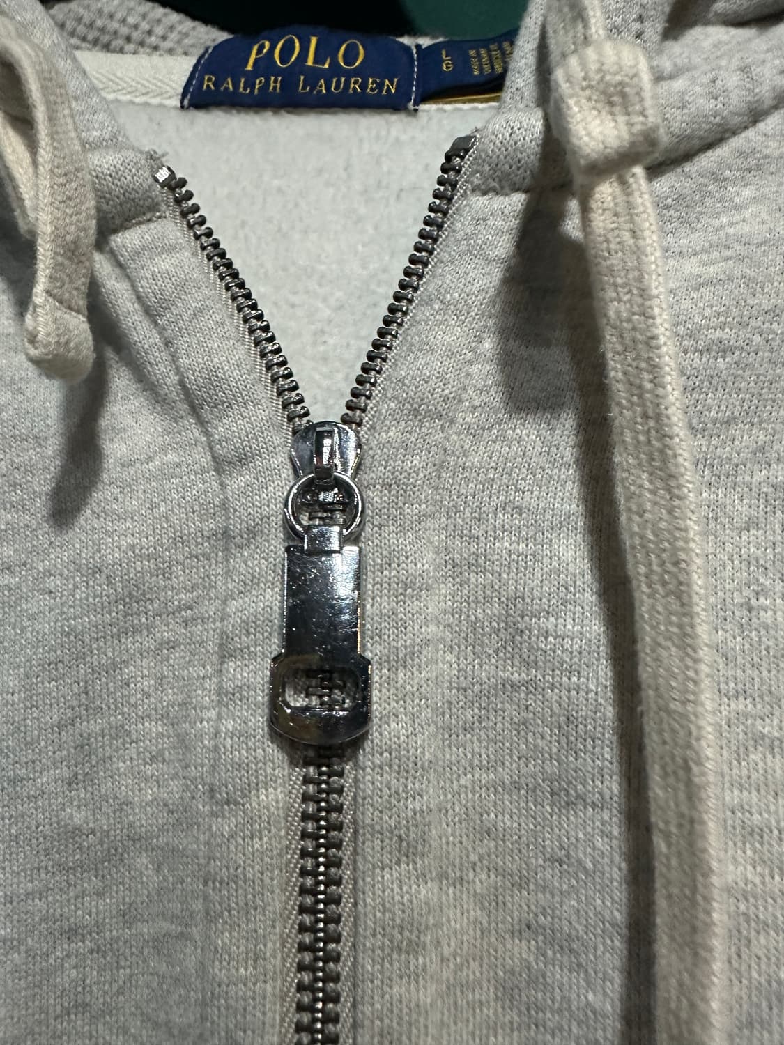 폴로 후드집업 그레이L 상품이미지5