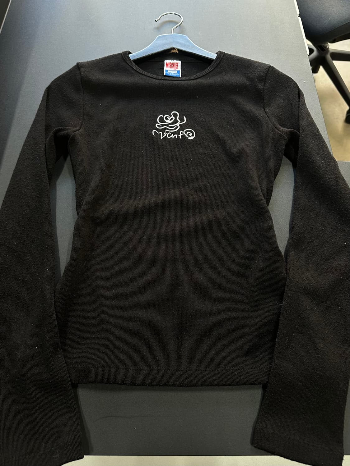 미스치프 블랙플라워 슬림니트 상품이미지3