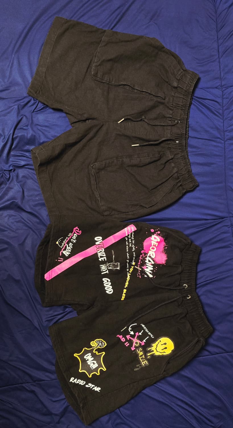 k two hollis & 비전 컴퍼니 스마일리 반바지  데미지 반바지 상품이미지1