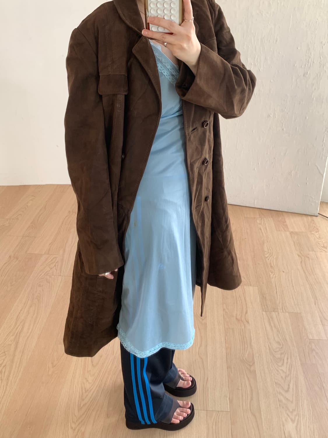 Dark brown suede JK 상품이미지6