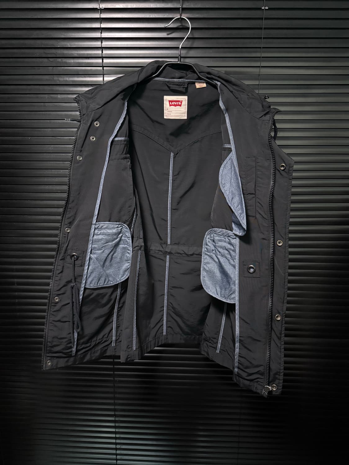 리바이스 워크 야상 자켓 블랙 사파리 포켓 고스 펑크 락 M 95 하이넥 상품이미지8
