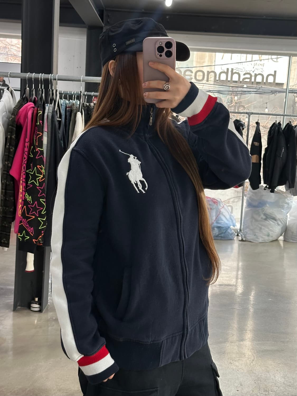 폴로랄프로렌 00s 빅포니 트랙 집업 상품이미지4