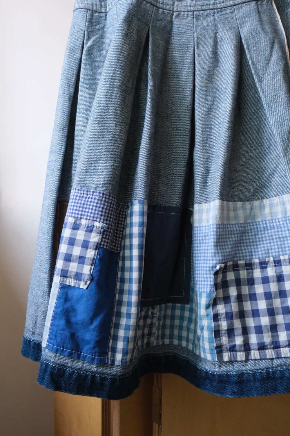 2012 Denim Patchwork Wrap Skirt 상품이미지4